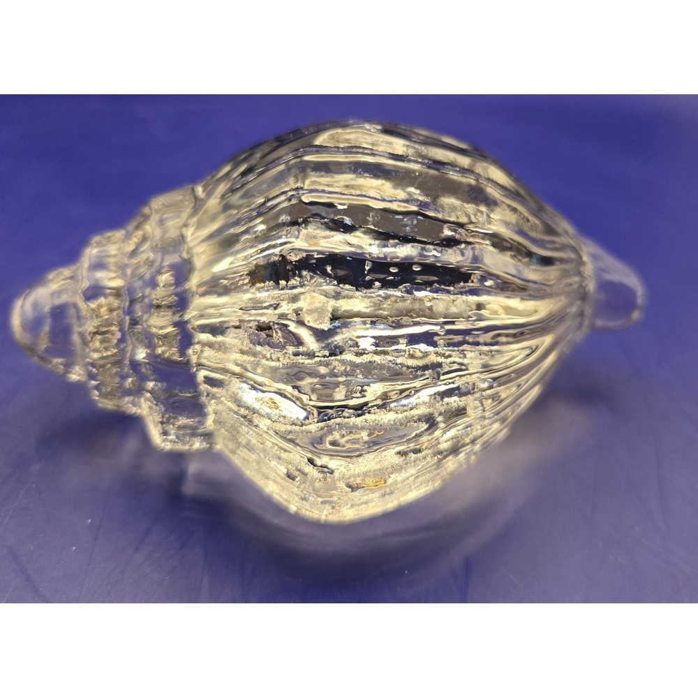 Handblown Seashell Glass The Style Of Murano. Bubbles, Swirls & Ribbing #22 - Picture 10 of 12